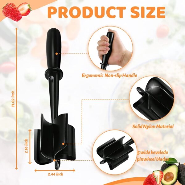 Meat Chopper, Hamburger Chopper, Potato Masher-Professional Multifunctional Heat Resistant Nylon Ground Beef Smasher Kitchen Tools And Gadgets - Image 2