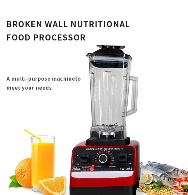 Multifunction Commercial Pharmaceutical Plastic Food Processor Juicer Mixer Blender - Image 4