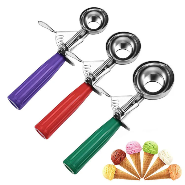 Kitchen Gadgets Fruits Ball Scoop Stainless Steel Ice Cream Scoop - Image 2