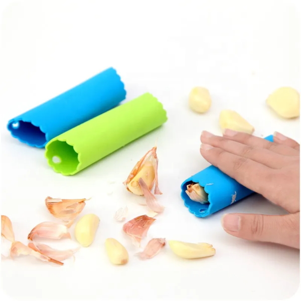 Easy Roller Peeling Tube Useful Kitchen Gadget Silicone Garlic Peeler
