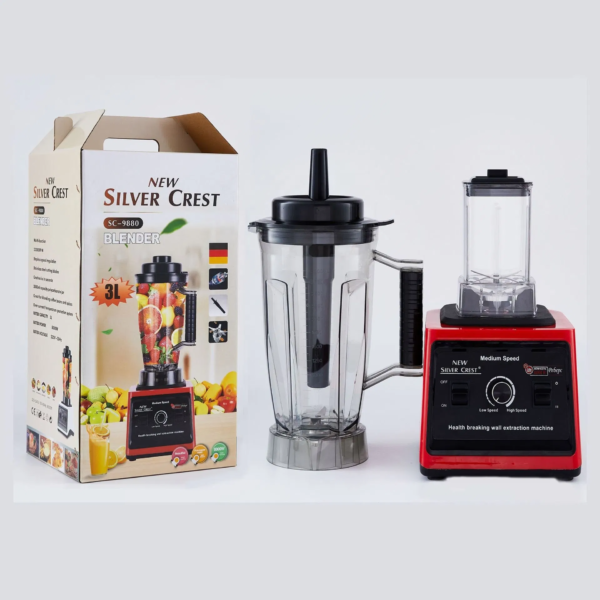 8000W High Speed Blender Multifunction 2 in 1 Silver Crest Blender Heavy Duty Commercial Blender for Fruit - Image 4