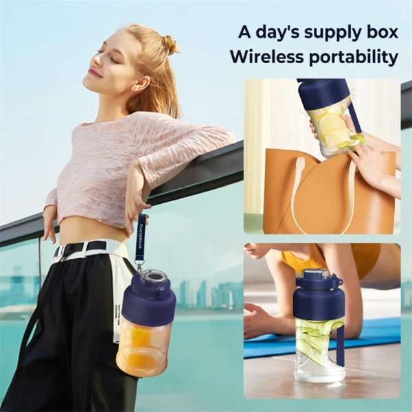 Hot Selling Portable Sport Blender Electric Wireless Rechargeable Fruit Juicer - Image 5