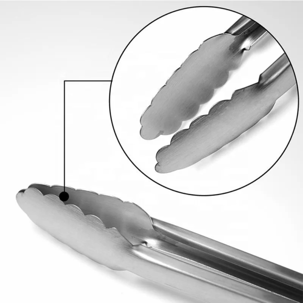 Kitchen Gadgets Stainless Steel Cooking Tongs with Locking Food Tongs - Image 4