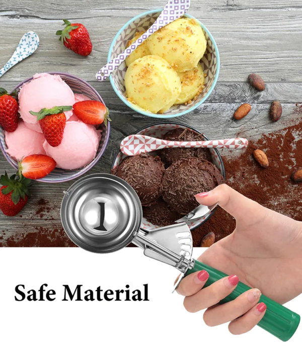Kitchen Gadgets Fruits Ball Scoop Stainless Steel Ice Cream Scoop - Image 4