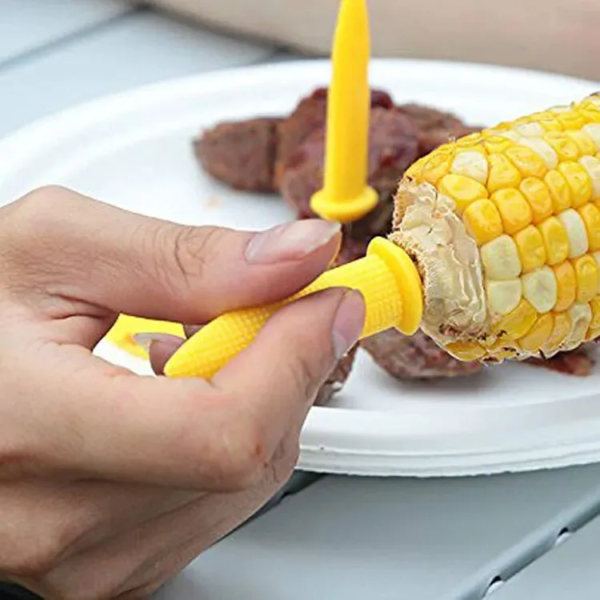 Hot Sale Kitchen Gadgets Barbecue Tool Corn Skewer Fruit Forks - Image 6