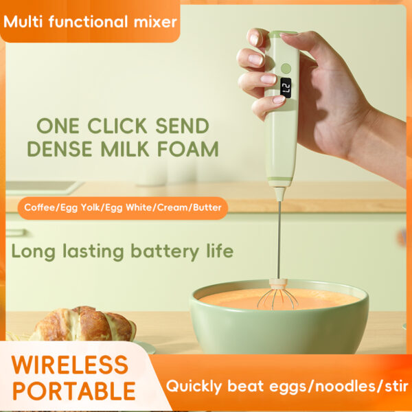 New Quality Portable Automatic Coffee Mixer Frother Milk Electric Rechargeable Milk Frother USB Handheld Electric Milk Frother - Image 8