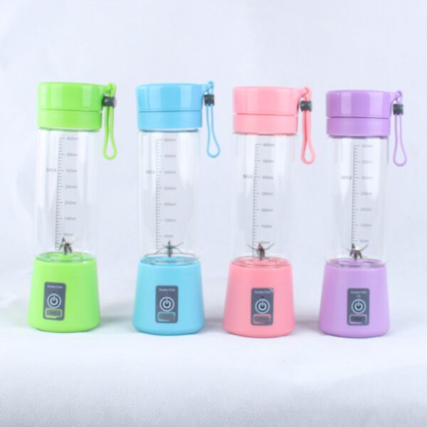 High quality mixer cup usb rechargeable portable mini fruit juicer blender, 400ml and 6 stainless steel blades blender