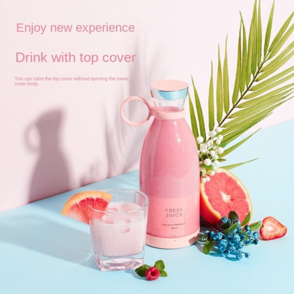 Portable Blender 350ML Bottle Fresh Blender Wireless Charging Electric Fresh Juicers Machine - Image 7