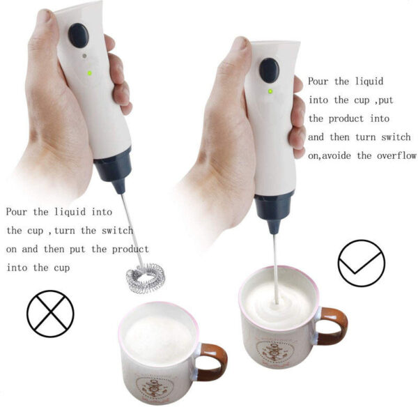 Cheap 220V/110V Electric Handheld Mini Milk Frother With EU Plug One head mixer For Coffee - Image 4