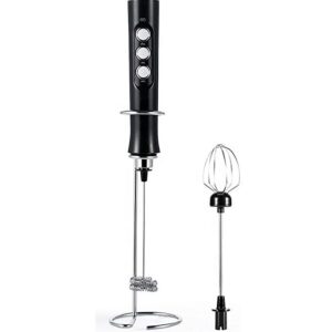 Hot Selling 3 in 1 USB Rechargeable Handheld Milk Frother Automatic Electric 3 speed Foam Maker With Stand