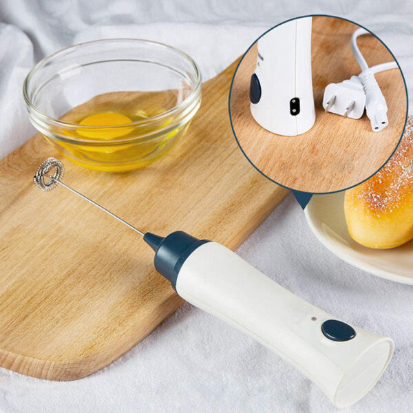 Cheap 220V/110V Electric Handheld Mini Milk Frother With EU Plug One head mixer For Coffee - Image 7