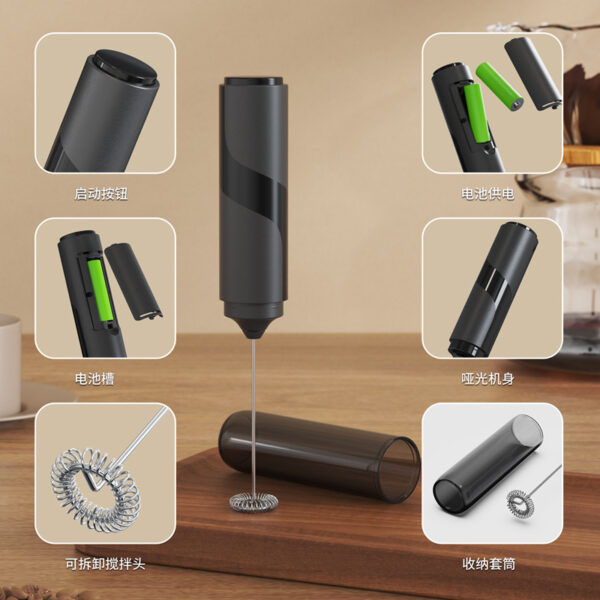Electric Coffee Milker Milk Frother Stirring Rod Baking Foam Maker - Image 3