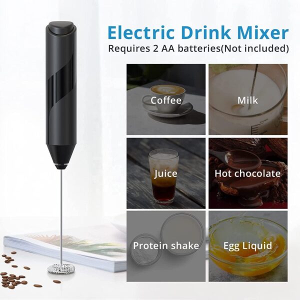 Portable Automatic Milk Frother Mini Coffee Foamer Beater Handheld Electric Milk Frother - Image 3