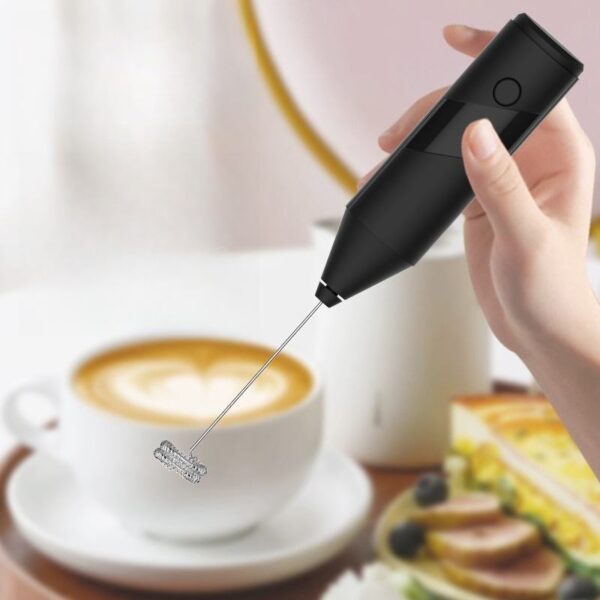 Electric Mini foam maker Handheld coffee home baking cream bubbler Milk foam beater Electric stirring stick - Image 12