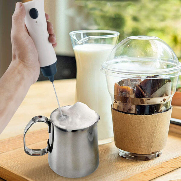Cheap 220V/110V Electric Handheld Mini Milk Frother With EU Plug One head mixer For Coffee - Image 8
