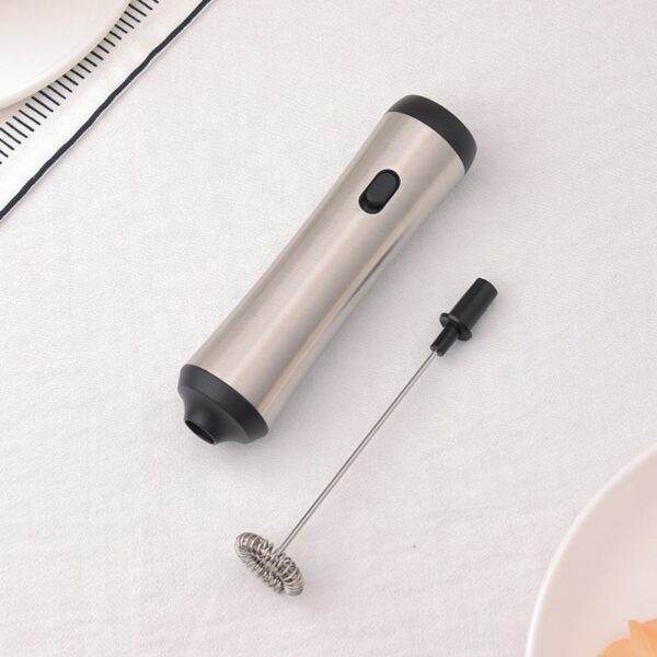 Type-C Rechargeable Electric Milk Frother Whisk Coffee Milk Frother with Stand - Image 2