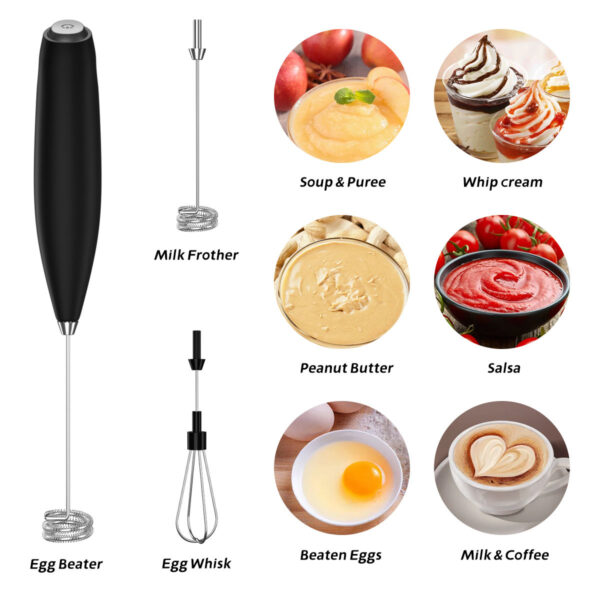 kitchen Accessories Mini Blender, Mini Mixer, Handheld Milk Frother For Battery Operated Power Supply (Battery not included) - Image 2