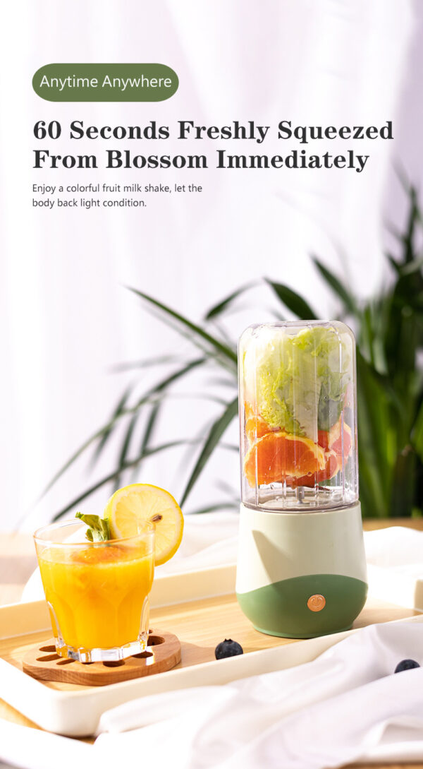 Rechargeable Portable juicer Blender mixer Smoothie 4 Blades Private label Mini Juicer blender Cup For Travel - Image 6