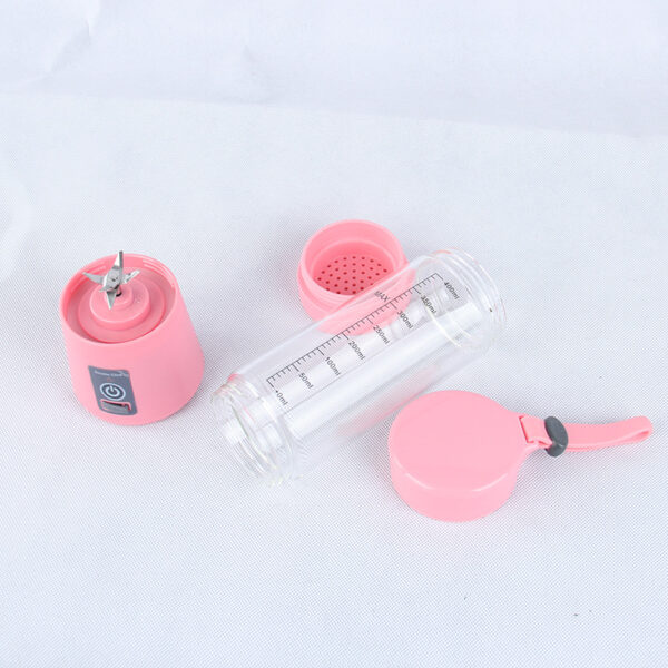 High quality mixer cup usb rechargeable portable mini fruit juicer blender, 400ml and 6 stainless steel blades blender - Image 3
