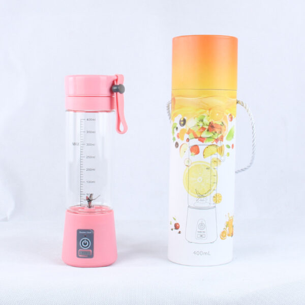 High quality mixer cup usb rechargeable portable mini fruit juicer blender, 400ml and 6 stainless steel blades blender - Image 4