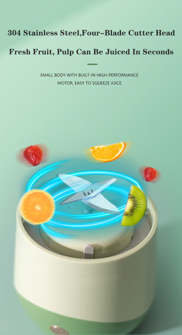 Rechargeable Portable juicer Blender mixer Smoothie 4 Blades Private label Mini Juicer blender Cup For Travel - Image 9