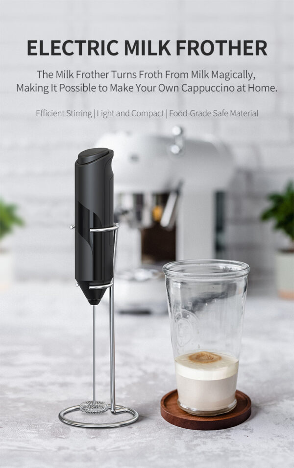 Portable Automatic Milk Frother Mini Coffee Foamer Beater Handheld Electric Milk Frother - Image 6