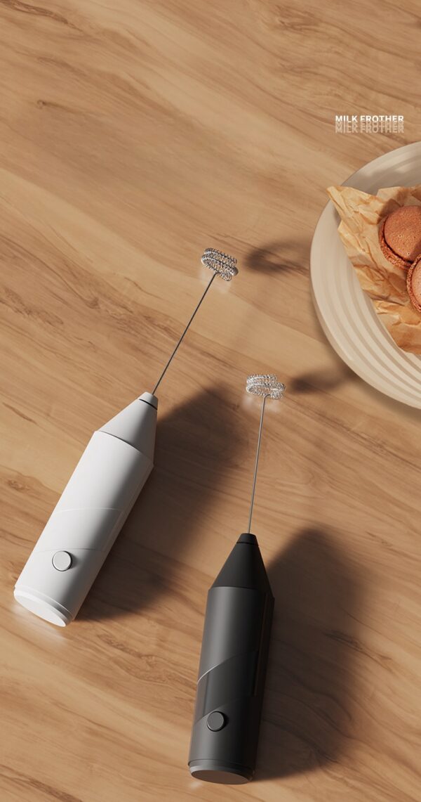 Electric Mini foam maker Handheld coffee home baking cream bubbler Milk foam beater Electric stirring stick - Image 3