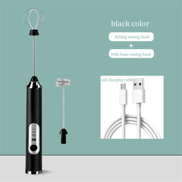New deign milk frother 3 speed adjustable USB rechargeable wireless usb milk frother foamer - Image 3