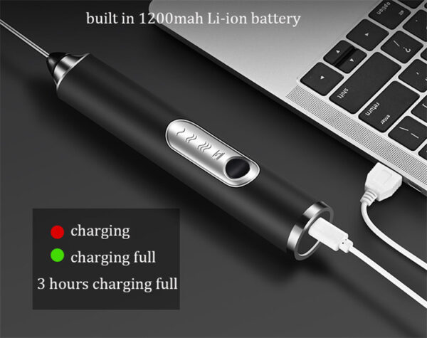 New deign milk frother 3 speed adjustable USB rechargeable wireless usb milk frother foamer - Image 6