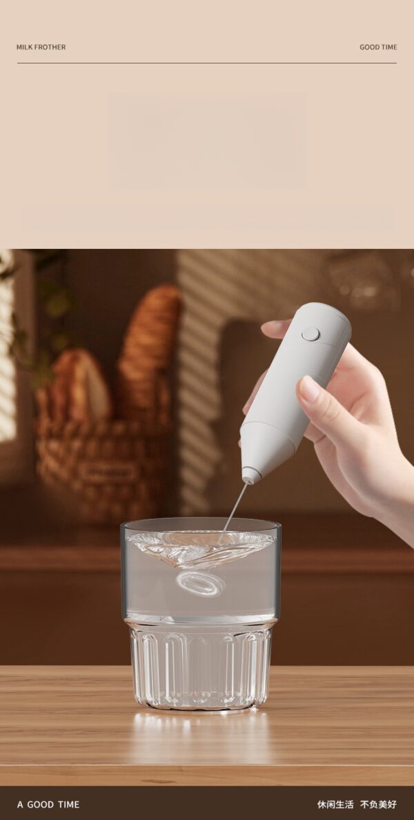 Electric Mini foam maker Handheld coffee home baking cream bubbler Milk foam beater Electric stirring stick - Image 8