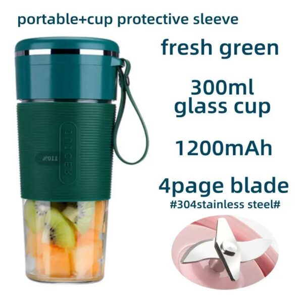 Mini Juicer Portable Blender With 300ml Bpa-free Bottles Mini Juicer - Image 3