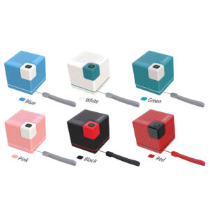 5W 500mAH Wireless Outdoor Portable Mini Cube BOX Shape Blue Tooth BT TF TWS Party Computer Speaker with FM Radio