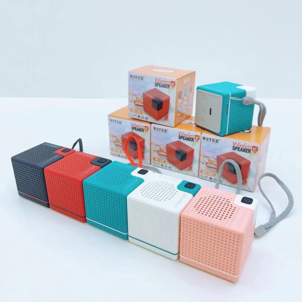 5W 500mAH Wireless Outdoor Portable Mini Cube BOX Shape Blue Tooth BT TF TWS Party Computer Speaker with FM Radio - Image 5